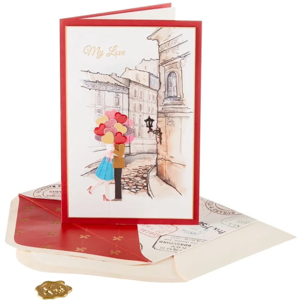 Couple in Paris Collector's Edition Anniversary Card