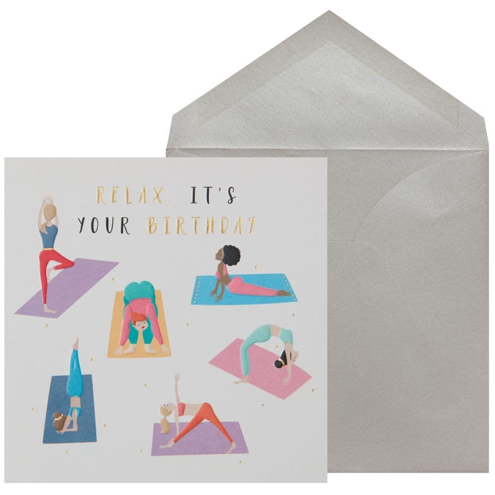 Yoga Girls Birthday Card