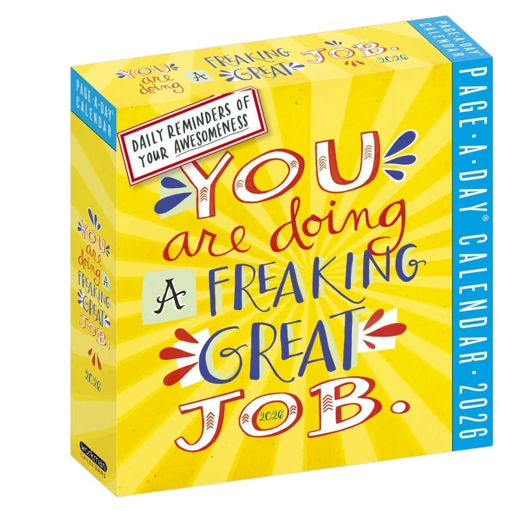 You Are Doing a Great Job 2026 Page-a-Day Desk Calendar