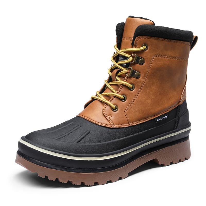 DREAM PAIRS Men s Fur Lined Indulated Snow Boots