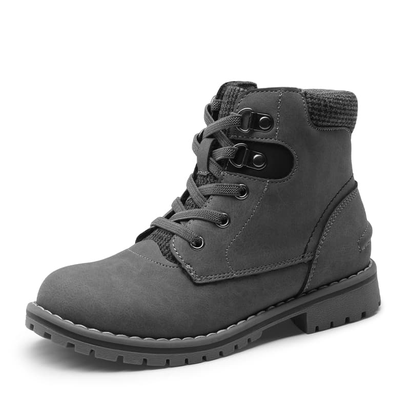 BRUNO MARC Kids Zipper Leather Ankle Boots