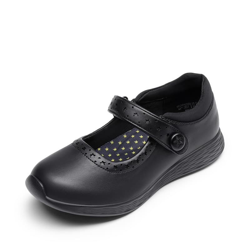 DREAM PAIRS Girls Lightweight Star Cutout Mary Jane Shoes