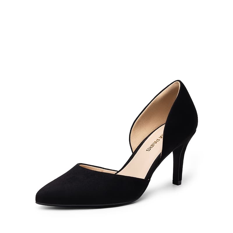 DREAM PAIRS Women s Sophisticated V Cut Mid Heel Pumps