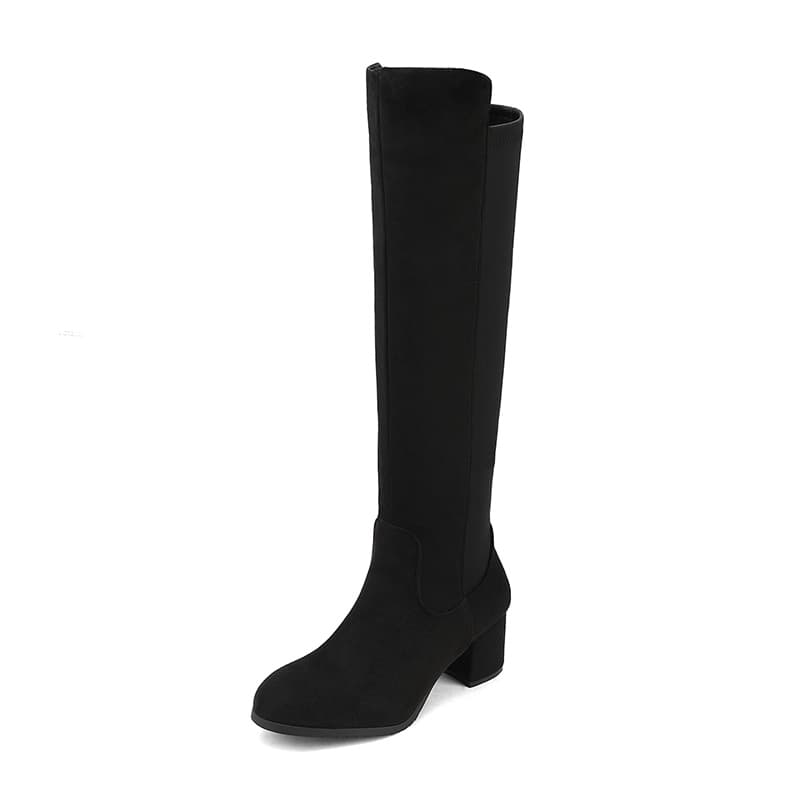 DREAM PAIRS Women s Wide Calf Faux Suede Knee High Boots
