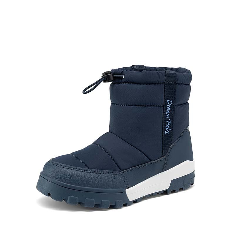 DREAM PAIRS Kids Adjustable Drawstring Winter Snow Boots