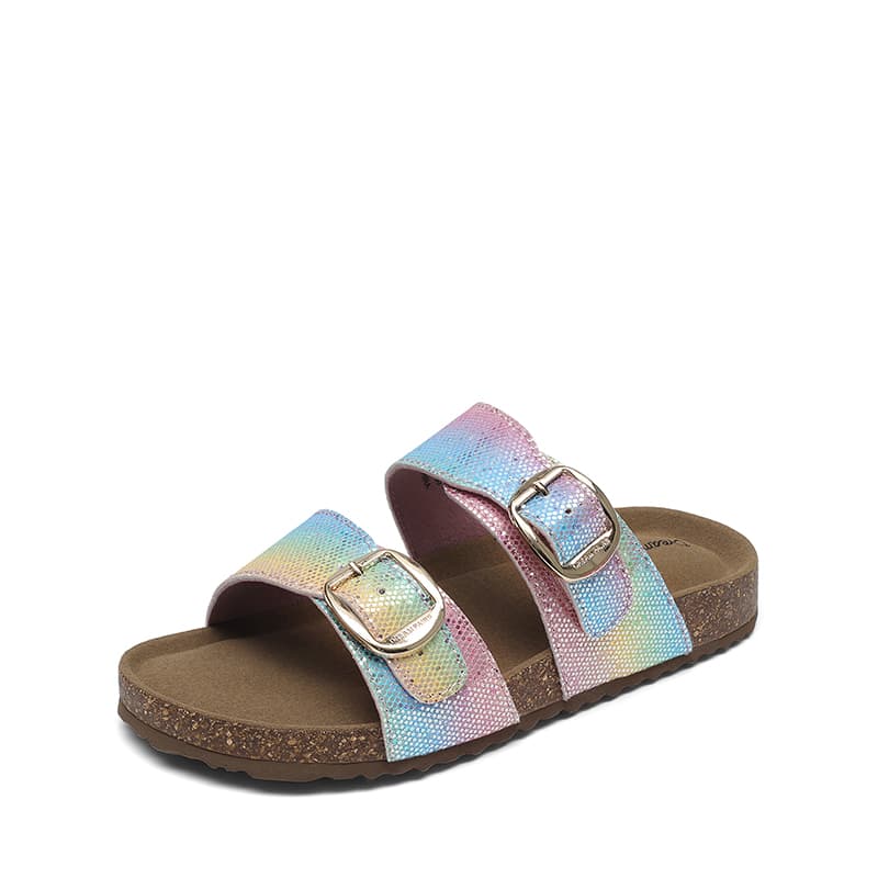 DREAM PAIRS Kids Adjustable Buckle Slide Sandals